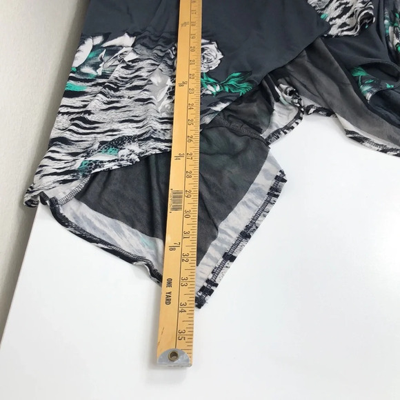 2/$30 Picadilly Fashion Slinky Cardigan Size XL Open Front Floral Animal Print - Picture 12 of 15